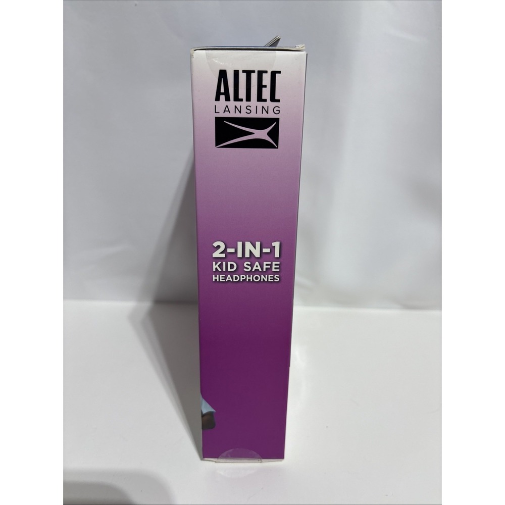 Altec Lansing Kid Safe 2-in-1 Bluetooth Wireless Headphones - Princess Pink - Picture 3 of 9